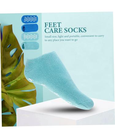 HONMEET 2 Pairs Gel Socks Heel Socks for Dry Cracked Feet Features Socks for Women Reusable Moisturizing Socks Dry Feet Socks Cracked Heel Repair Socks Foot Spa Socks Vegetable Gel 22.00X10.00X1.00CM - Buy Online on GoSupps.com