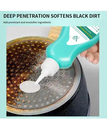 Multifunctional Cleaner | 150ml Kitchen Cleaning Agent Pan Bottom Gel Cleaner - Stainless Steel Cleaning Paste Strong Stubborn Grease & Grime Remover for Removing Dirt Oil Stains Kumprohu - Buy Online on GoSupps.com