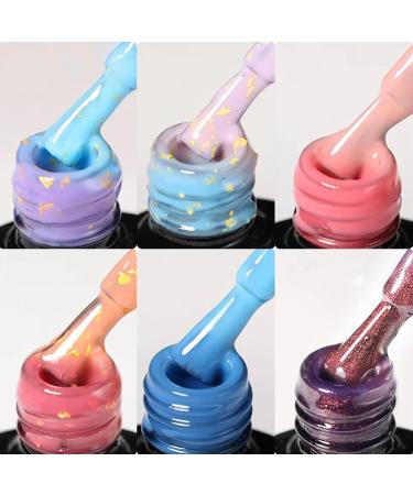 Colour Changing Gel Nail Polish Autumn Gel Nail Polish UV Brown Gel Nail Polish Autumn Colours Thermal Mood Changing Temperature Change UV LED Soak Off Nail Art Manicure Pedicure (012) - Buy Online on GoSupps.com