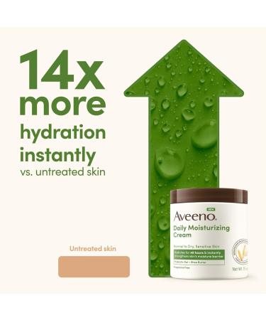 Aveeno Daily Moisturizing Cream with Prebiotic Oat & Shea Butter for Body Face & Hands Moisturizer Cream Hydrates Normal to Dry Sensitive Skin Fragrance Free Non-Comedogenic 20 oz 20 Ounce (Pack of 1) - Buy Online on GoSupps.com