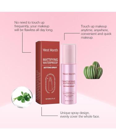 Oil-Control Waterproof Face Setting Spray: Long-Lasting Matte Finish for Makeup Ideal for Shiny Skin 60ml - Buy Online on GoSupps.com