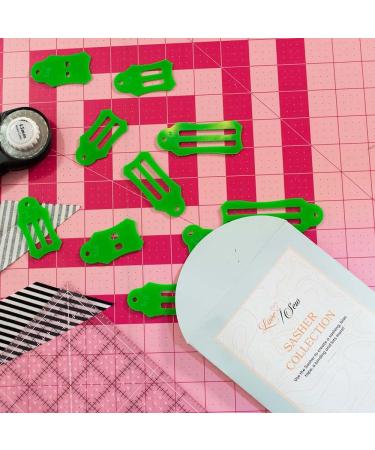 Love Sew Jelly Roll Sasher Collection - 10 Pcs Multi-Sizes for Folding Fabric and Biasing Strips | Includes 40pcs Quilting Pins - Buy Online on GoSupps.com