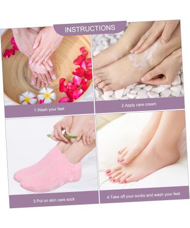 Beatifufu 1 Pair Gel Socks Women Socks Heel Repair Socks Gels Foot Covers Foot Moisturizing Socks Foot Lotion for Dry Feet Hydrating Lotion Inner Essential Oil Moisturizing Gel - Buy Online on GoSupps.com