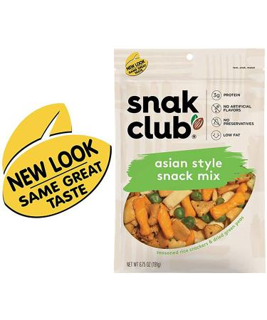 Snack Club Asian Style Snack Mix 6.75 oz - Pack of 6 | Delicious Fusion of Asian Flavors - Buy Online on GoSupps.com