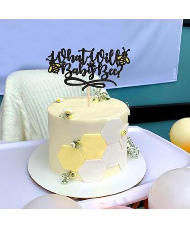 Ercadio 1 Pack What Will Baby Bee Cupcake Toppers Honeycomb Bee Cupcake Picks bees Cake Toppers for Bee Theme Birthday Baby Shower Party Kids Cake Decoration Bee Baby - Buy Online on GoSupps.com