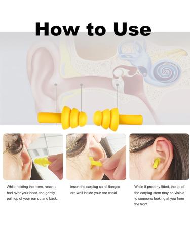 6 Pieces Silicone Soundproof Earplugs | Swimming & Hearing Protection | Noise Blocking Ear Plugs with Storage Box - Buy Online on GoSupps.com