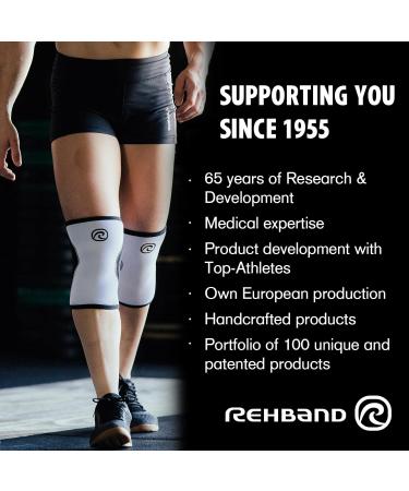 Rehband Elbow Bandage 5mm SBR/Neoprene Sleeve for Strength Sports - Anatomical Non-Slip Design for Men & Women - XS Black - 1 Piece - Buy Online on GoSupps.com