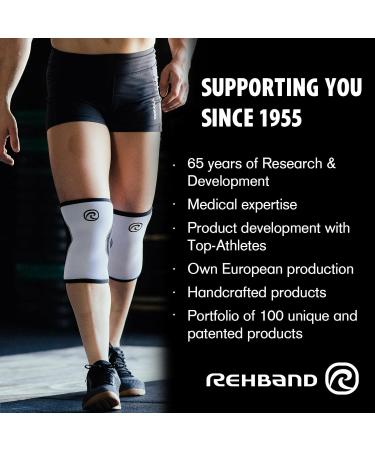 Rehband Ankle Brace | Neoprene Sports Ankle Support for Running & Fitness | Unisex Large Black - Buy Online on GoSupps.com