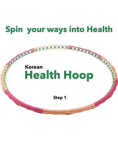 Korean Weighted Health Hoop 1.3kg for Fitness & Massage Workout - Hula-up Slim Body with Passion Hoola - Buy Online on GoSupps.com