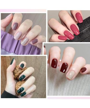 Tomicca 40PC UV Nail Polish Set - 36 Colors Shellac Gel & 4 Base Top Coats for Nail Studio & DIY - Blooming Gel & Nail Tip Display - Buy Online on GoSupps.com