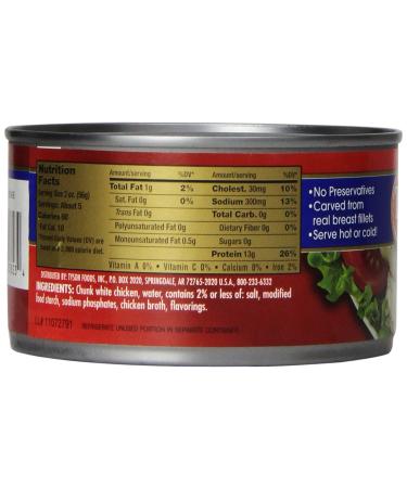 Tyson Chunk Chicken Breast 12.5oz Cans - Pack of 12 | Premium Quality | Ready-to-Eat Protein Source - Buy Online on GoSupps.com
