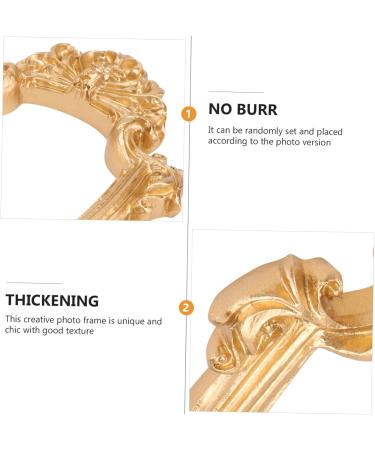 Zerodeko 3 Pcs Resin Mini Photo Frame Gold Frame A4 Vintage Posters Photo Frames Retro Small Photo Frame Wall Decor Picture Frames Resin Vintage Photo Frame Office Desktop Positioning Frame 12x8cm x3pcs Goldenx3pcs - Buy Online on GoSupps.com