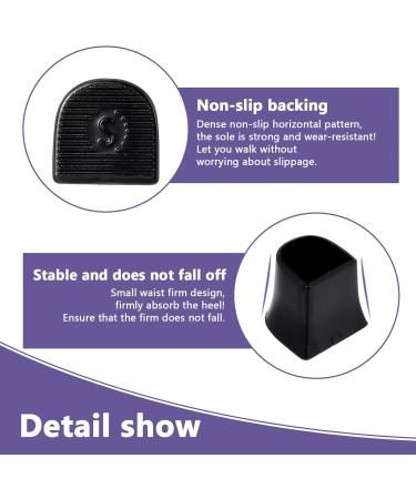 Heel Cap Protectors for High Heels | U Shape Anti-Slip Replacement Tips | 12 Pairs 4 Sizes Noise Reducing Stiletto & Pump Protectors - Buy Online on GoSupps.com