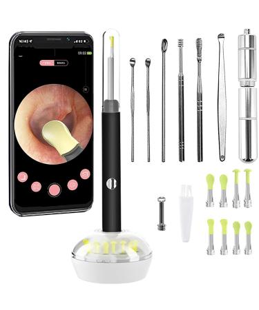 Ear Wax Removal Tool Camera Ear Wax Removal Ear Cleaner with Camera with 1080P Otoscope with Light Ear Wax Removal Kit with 9 Ear Pick Ear Camera Compatible for iPhone iPad Android Phone