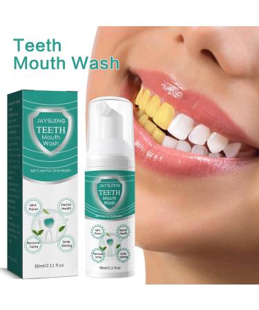 Teeth Whitening Toothpaste Mousse 60ml - Foam for Bright White Teeth Stain Removal & Color Correction - Effective Solution for Yellow Teeth - Buy Online on GoSupps.com