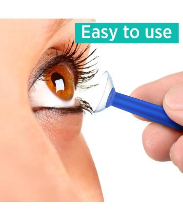 4 Pieces Silicone Contact Lens Inserter & Remover Set - Portable Daily & Monthly Lens Suction Holder for Travel and Outdoor Activities - Buy Online on GoSupps.com