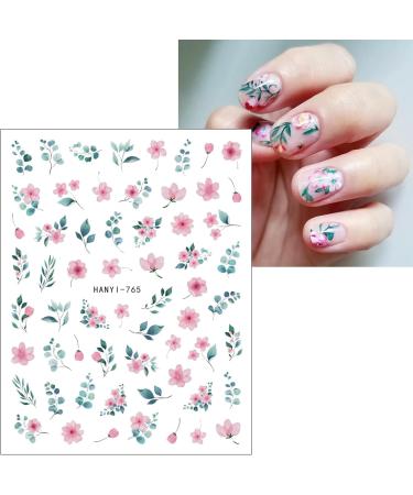 JMEOWIO 9 Sheets Flower Nail Art Stickers Decals Self-Adhesive Spring Summer Colorful Floral Nail Supplies Nail Art Design Decoration Accessories - Buy Online on GoSupps.com