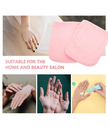 Solustre Wax Insulated Gloves for Spa & Work - Pink Cotton Wax Bath Gloves for Paraffin Treatment - Buy Online on GoSupps.com