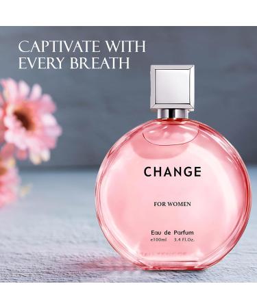 Change Women Eau de Parfum Spray Perfume Fragrance For Women-Daywear Casual Daily Cologne Set with Suede Pouch- 3.4 Fl Oz Bottle Beauty Gift for Birthday Anniversary - Buy Online on GoSupps.com
