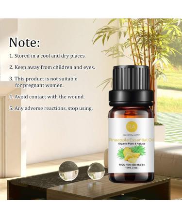 Pineapple Essential Oil 100% Pure Oganic Plant Natrual Flower Essential Oil for Diffuser Message Skin Care - 10ML - Buy Online on GoSupps.com