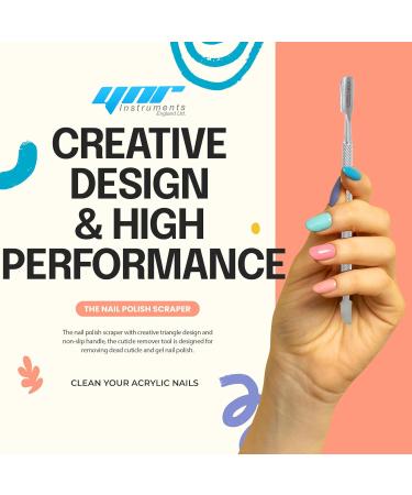 YNR Professional Stainless Steel Double End Cuticle Pusher + Cuticle Nippers Duo + Nail File Professional Manicure Pedicure Nail Cleaner Gel Polish Remover Prep Cutters Remove Dead Skin (3-in1) - Buy Online on GoSupps.com