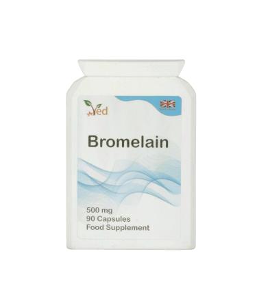 Ved Bromelain Capsule High Strength 3000 GDU/g 500mg per Capsule Naturally Derived from Pineapple 90 Vegan Capsules (3 Months Supply)