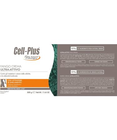  Bios Line CELL PLUS Ultra-active Mud Cream 500 g Treatment against Localised Cellulite and Adiposity Balance Microcirculation - Buy Online on GoSupps.com