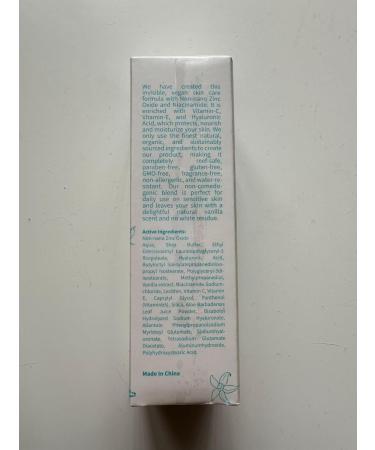 Natural Mineral SPF 50 Sunscreen Serum | Lightweight Non-Greasy Sunblock with Hyaluronic Acid Niacinamide & Vitamin C | Ideal for Sensitive Skin - Buy Online on GoSupps.com