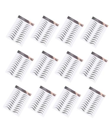 NOLITOY Makeup Brow Sticker 12 Sheets Waterproof Eyebrow Stickers Beauty Tools Fake Eyebrow Hair-like s Make up