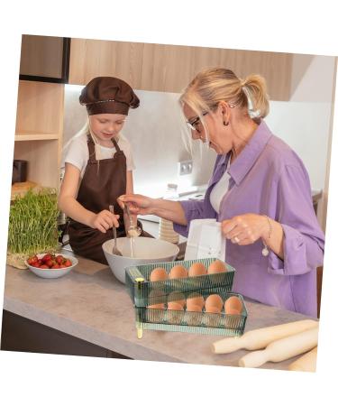 Box Tray with Lid Deviled Egg Fridge Egg Organizer Egg Preservation Holder Egg Container re-usable Green 26.5X16X10CM - Buy Online on GoSupps.com