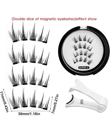 Mimoqk Reusable Magnetic Eyelashes - Reusable False Eyelashes Easy To Wear And Remove Wispy Strip Lashes For Light Fine Makeup - Buy Online on GoSupps.com