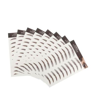 Mipcase 9 sheets Artificial Tattoos Hairlike Eyebrow Sticker Imitation Stickers Transfers False Eyebrows