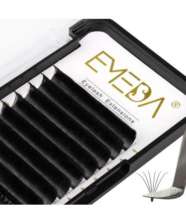EMEDA Easy Fan Volume Lashes 0.05mm D Curl 14mm Flowering Fanning Self Auto Rapid Easy Fan Eyelash Extension 2D-20D Flowering Eyelash Extensions(0.05mm D 14mm) 0.05-D-14mm