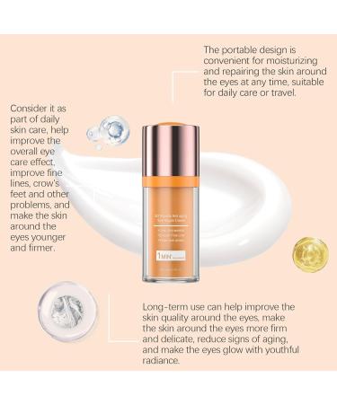 5D Peptide Anti aging Eye Repair Cream+1min Anti-wrinkle+Fade Dark Circles Instant Lift Plus Poche Yeux Instant Eye Lift. Instantly Removes Bags Firming Delicate Skin -15ml (3) - Buy Online on GoSupps.com