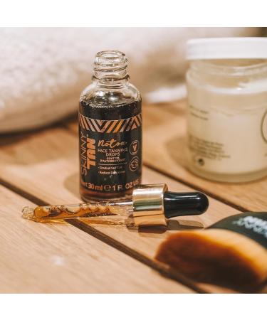 Skinny Tan Notox Moisturising Face Tanning Drops - Vegan Collagen Serum, Dark Self Tan 30ml - Buy Online on GoSupps.com