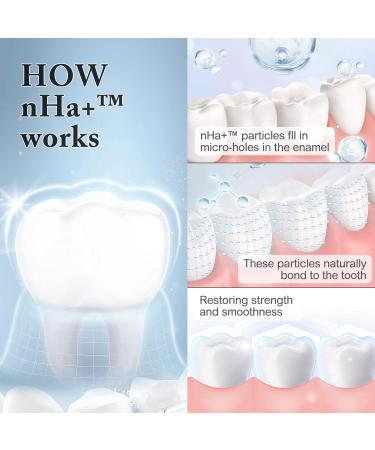 2PCS Hydroxyapatite Toothpaste 7.5 for Enamel Protection Fluoride-Free Toothpaste for Sensitive Teeth Fresh Breath Mild Mint Flavor 4.23 oz - Buy Online on GoSupps.com