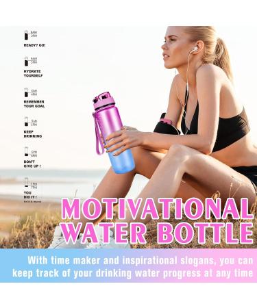 Buy Aoprel 1L Leak-Proof Sports Water Bottle with Filter - Ideal for Families Schools Offices and Outdoor Activities - Red-Blue Gradient - Buy Online on GoSupps.com