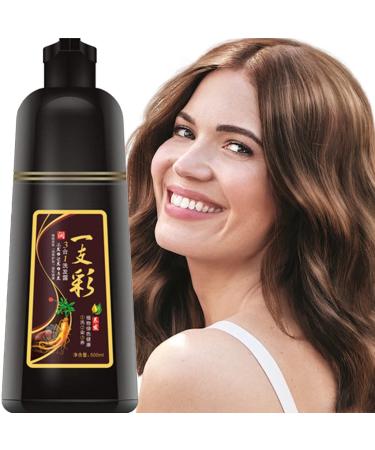 FVQUHVO Natural Coffee Hair Color Shampoo - Instant Hair Dye Shampoo for Men & Women Long Lasting Coffee Hair Shampoo 500ML - Safe & Easy to Use (Coffee) - Buy Online on GoSupps.com