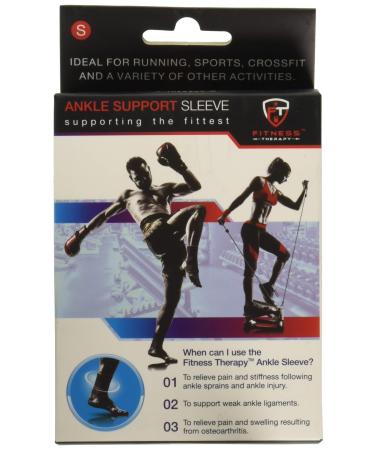 Ankle Compression Sleeve: Plantar Fasciitis Sock with Arch Support | Ankle Brace Applies Even Pressure to Relieve Muscle Fatigue and Ankle Pain | Fitness Therapy Foot Care - Small