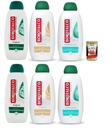 Italian Gourmet E.R. Borotalco - Test pack of bath and shower gel with borotalc fragrance - Formula with moisturizing agents - Borotalc effect on the skin - Dermatologically tested - 6 x 450 ml + Polpa Italian Gourmet 400 g