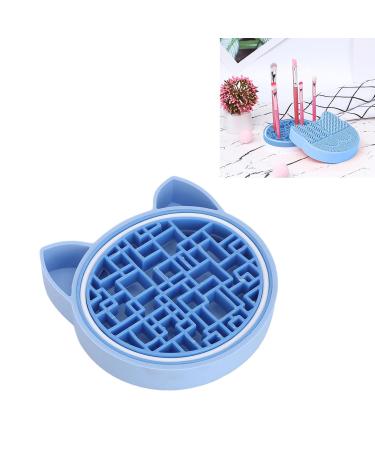 2 in 1 Silicone Cat Head Brush Cleaning Mat - Portable Makeup Cleaner Pad | Flexible & Multipurpose for Makeup Brushes - International Shipping Available - Buy Online on GoSupps.com