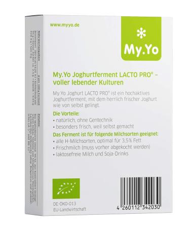 Buy My.Yo Organic Yoghurt Ferment with Bifidobacteria - 3x5g | Probiotic Yoghurt Starter Culture for Healthy Gut - Buy Online on GoSupps.com