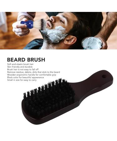 Beard Styling Brush - Soft Elastic Mustache Brush with Wooden Handle for Grooming and Care | International Shipping Available - Buy Online on GoSupps.com