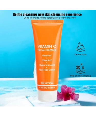  Fyearfly Vitamin C Facial Cleanser 118ML Moisturizing Facial Cleanser Vitamin C Moisturizing Facial Cleanser Exfoliating Facial Cleanser - Buy Online on GoSupps.com