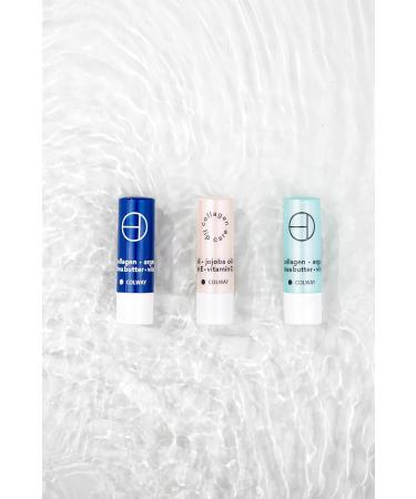 Colway Lip Care Set - Nourishing Lip Balm with Collagen & Vitamins | 3-Piece Moisturizing Lip Care Stick for Smooth Tight Skin - Buy Online on GoSupps.com
