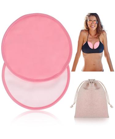 Healvian Castor Oil Pads Breast Nursing Pack Castor Oil Breast Pack Washable & Reusable Castor Oil Pack Wrap Pink