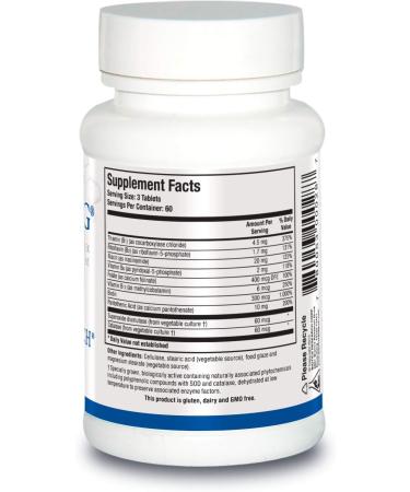 BIOTICS Bio3B G Vitamin B Complex - 180 Tabs for Stress, Energy, and Adrenal Health | Gluten-Free Supplement Research - Buy Online on GoSupps.com