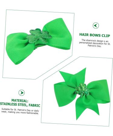 Beavorty 3 Pairs Hair Clip Green Shamrock Clip Shamrock Hair Styling Clip Saint Patricks Day Hairpin Shamrock Hair Clips Hair Pin Stainless Steel and Fabric Child Issue Card Hemming - Buy Online on GoSupps.com