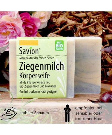  Savion Body soap - goat's milk 80g - Buy Online on GoSupps.com