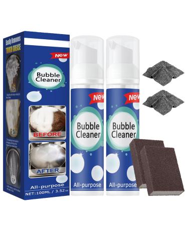 GDSAFS Zoto Cleaning Spray 2023 New North Moon Bubble Cleaner Foam Foaming Heavy Oil Stain Cleaner Rinse-Free Bubble Cleaner All Purpose Stain Remover (30ml-2Pcs)